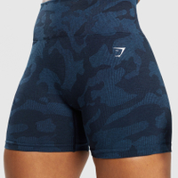 Gymshark Adapt Camo Seamless Ribbed Shorts&nbsp;