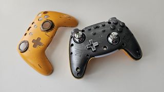 PB Tails Crush Defender controller with the face plate removed