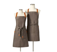 Full Apron Waxed Canvas with Leather Gray - Hilton Carter for Target