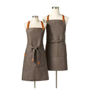 Full Apron Waxed Canvas with Leather Gray - Hilton Carter for Target for $30, at Target