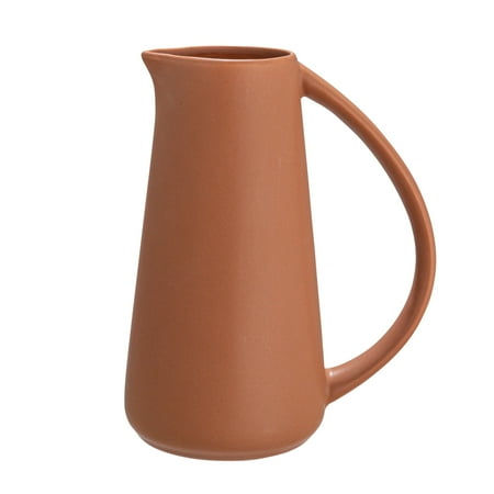 Bloomingville Modern Stoneware Pitcher, Matte Terracotta