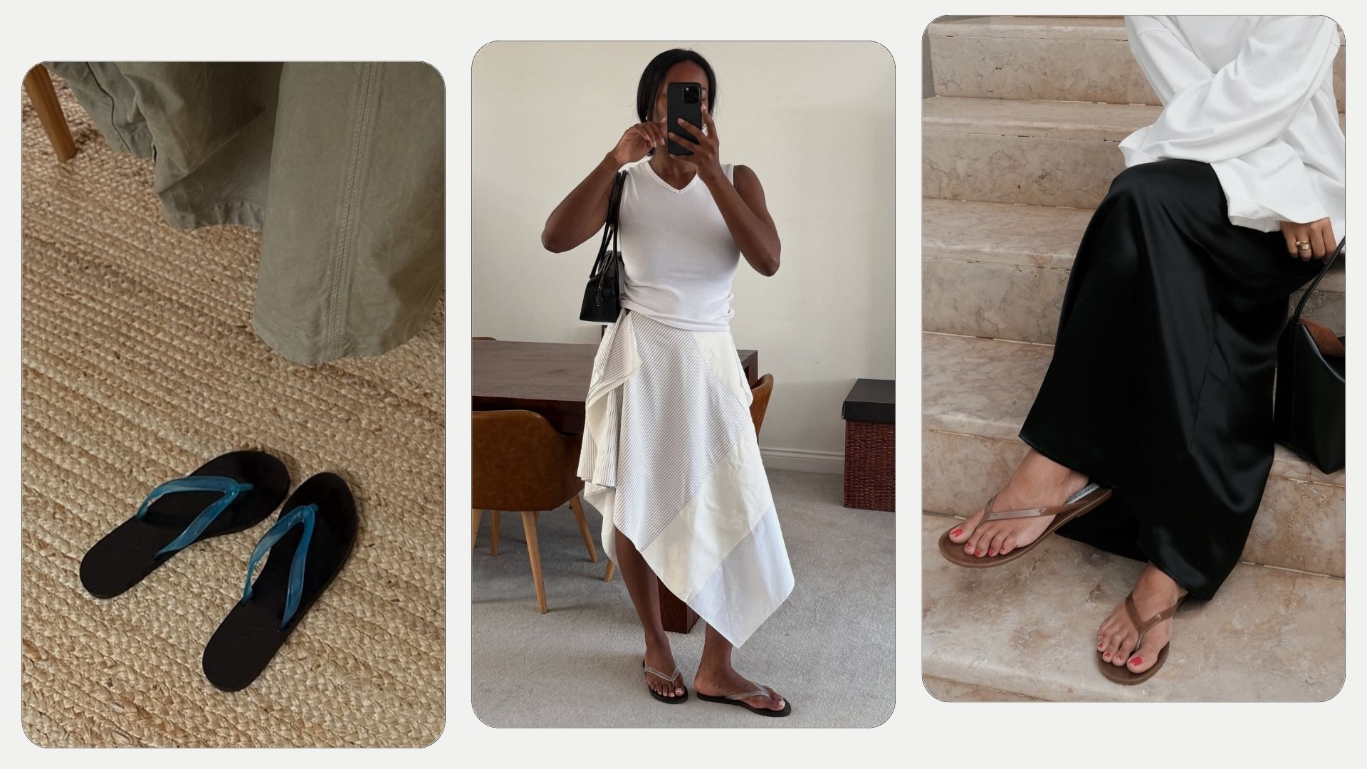 No, Not Leather: It Girls Are Wearing This Y2K Flip-Flop Trend With Shorts, Skirts and Dresses This Summer
