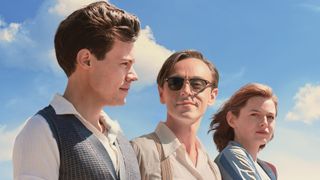 Harry Styles, David Dawson and Emma Corrin in the poster for My Policeman