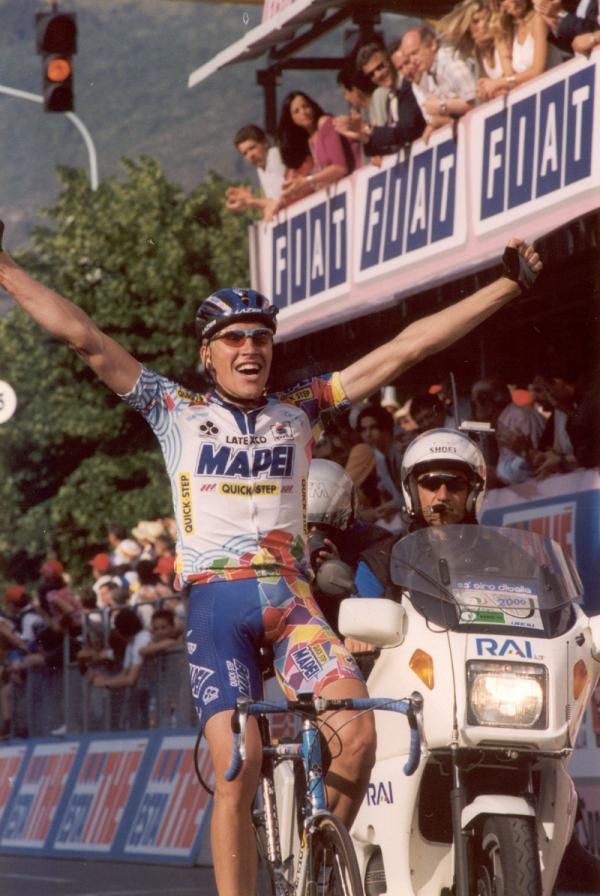 Axel Merckx winning a stage of the Giro in 2000