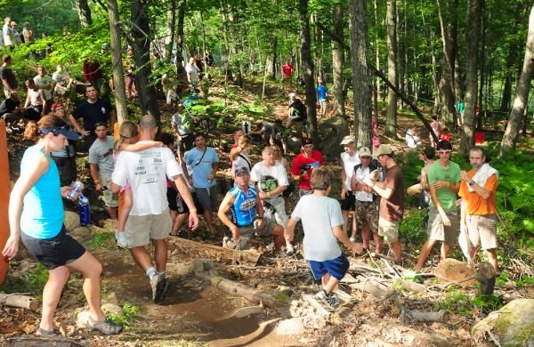 The crowds were almost like a World Cup race today.