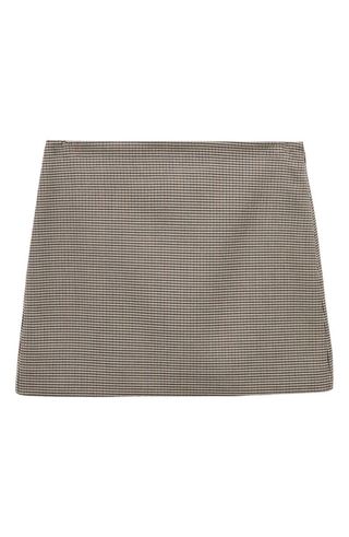 Houndstooth Miniskirt