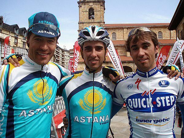 Riders pose for a photo ahead of the opening stage.