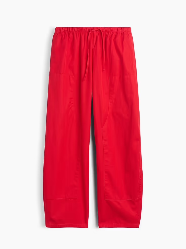 Gap, Poplin Easy Double-Knee Barrel Pants