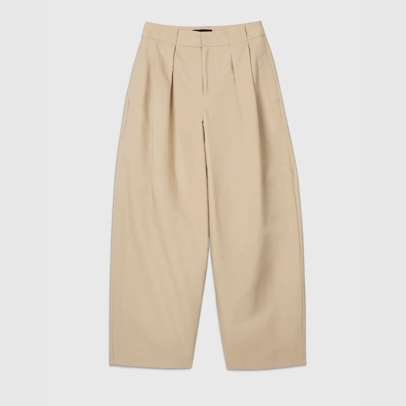 Beige barrel leg trousers from Whistles