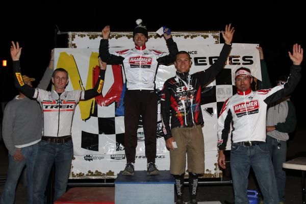 Open men's podium