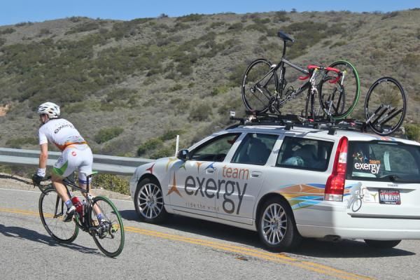 Ben Chaddock takes on a climb in Malibu.