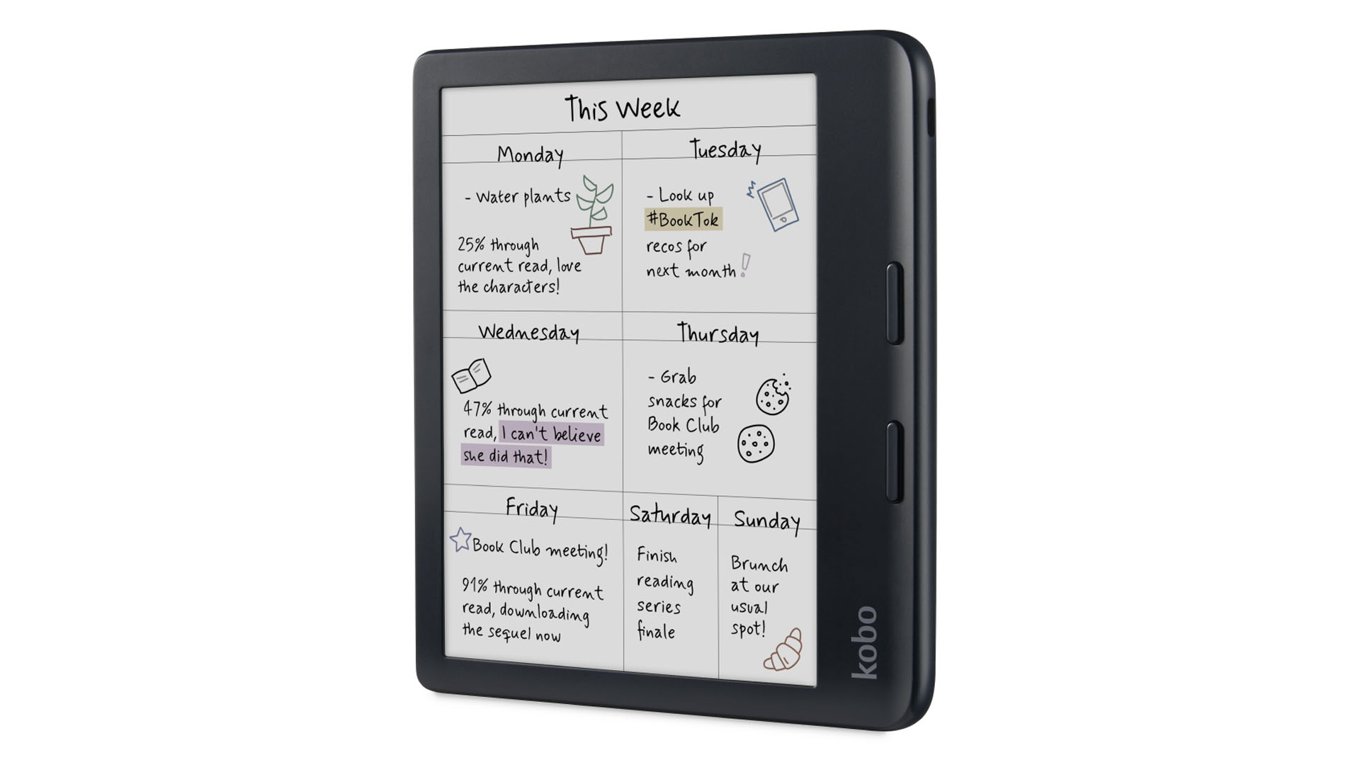 Kobo Libra Colour ereader.