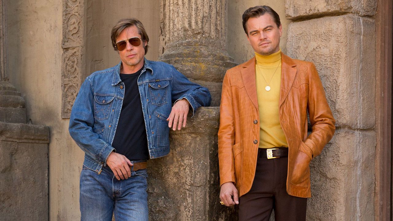 Brad Pitt and Leonardo DiCaprio in still from Quentin Tarantino&#039;s Once Upon a Time in Hollywood