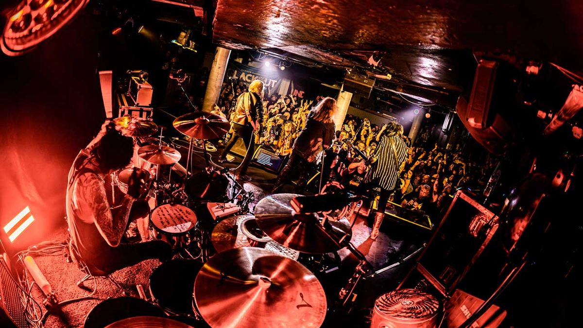 Motley Crue onstage at The Underworld