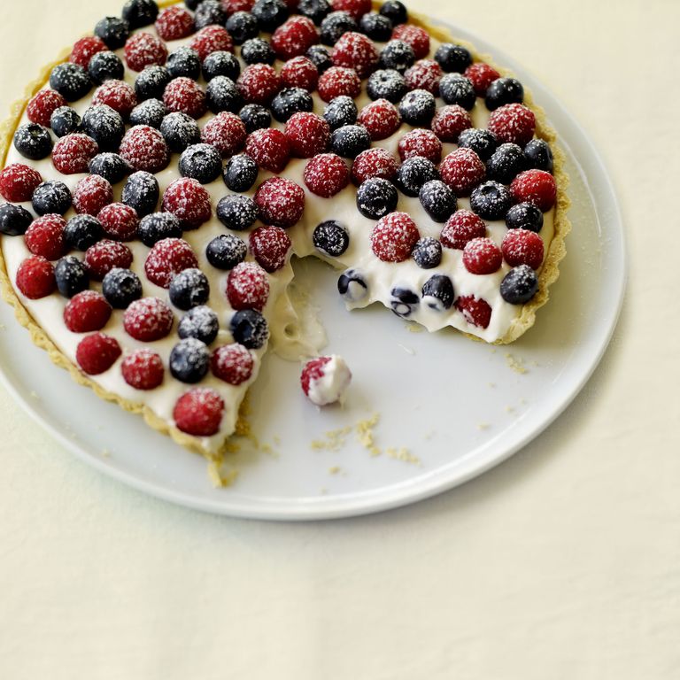Mixed Berry Tart with Elderflower Pastry Cream recipe-recipe ideas-new recipes-woman and home