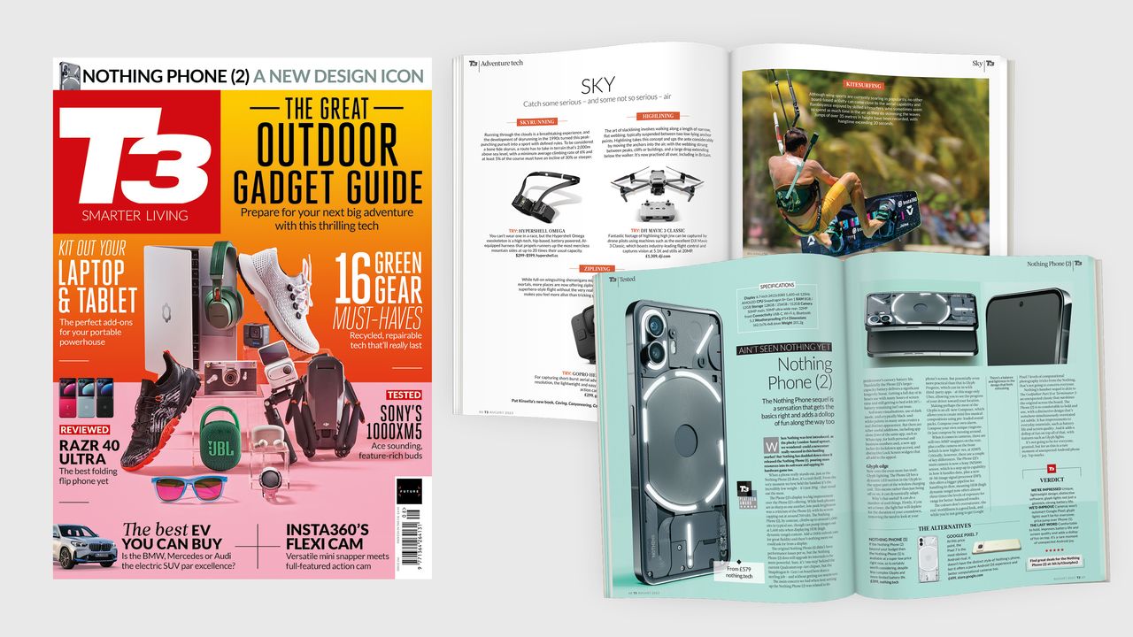 The cover of T3 350, featuring the coverline &#039;The Great Outdoor Gadget Guide&#039;.