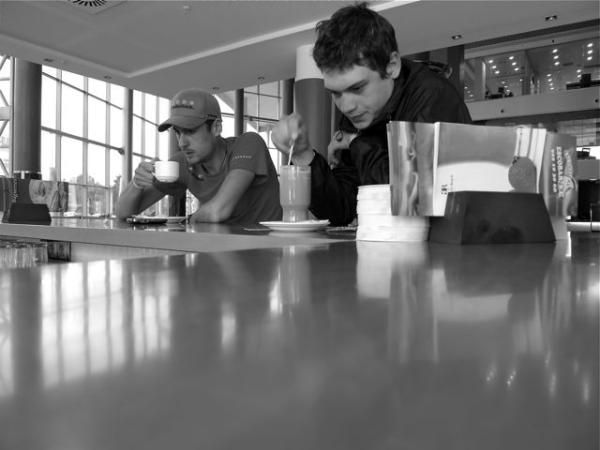 Bjorn Selander and Sam Bewley enjoying their rest day