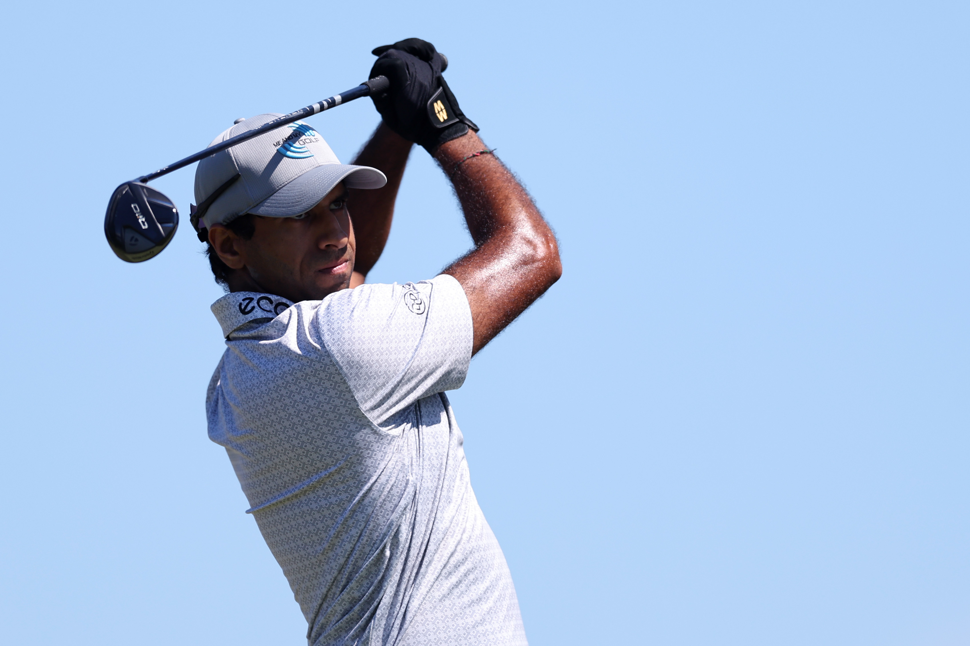 Aaron Rai plays his shot from the 13th tee during the final round of the ONEflight Myrtle Beach Classic 2026 