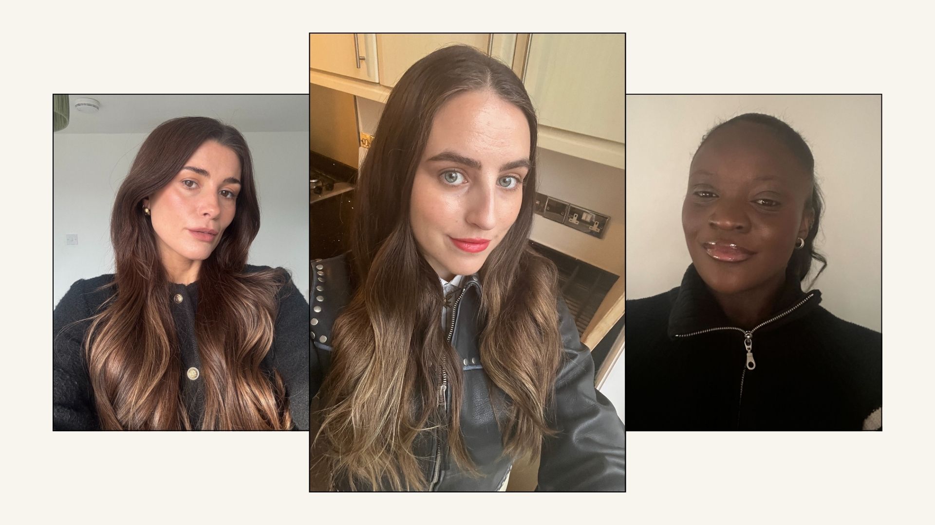 Collage of Who What Wear UK editors who have tested the best cheap shampoos