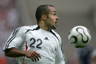 David Odonkor in action for Germany against Argentina at the 2006 World Cup.