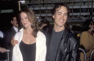 Brandon Lee and girlfriend Eliza Hutton attend the Alien 3 Century City Premiere on May 19, 1992