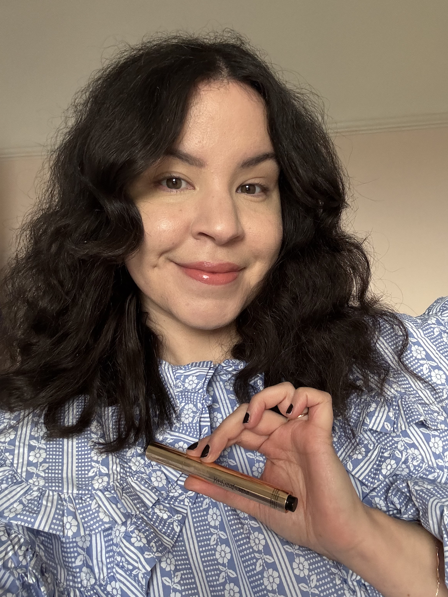Mica Ricketts testing YSL Touche Eclat concealer