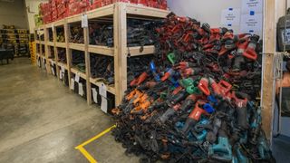 A portion of the tools recovered in a recent stolen tools case in Howard County, Maryland