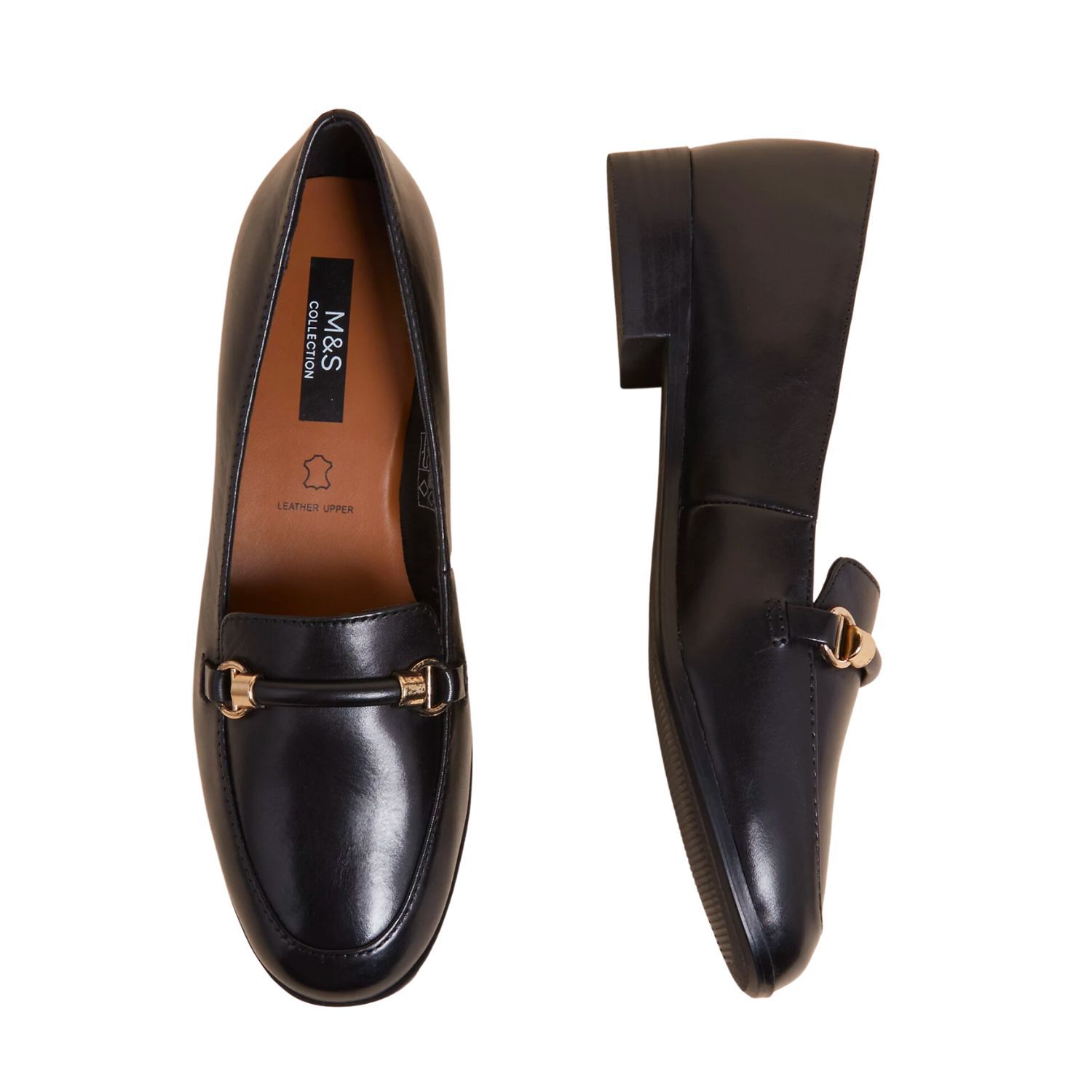 M&S COLLECTION Leather Flat Loafer