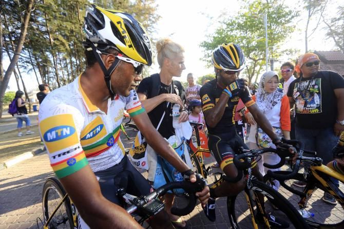 MTN-Qhubeka are in action in Langkawi.