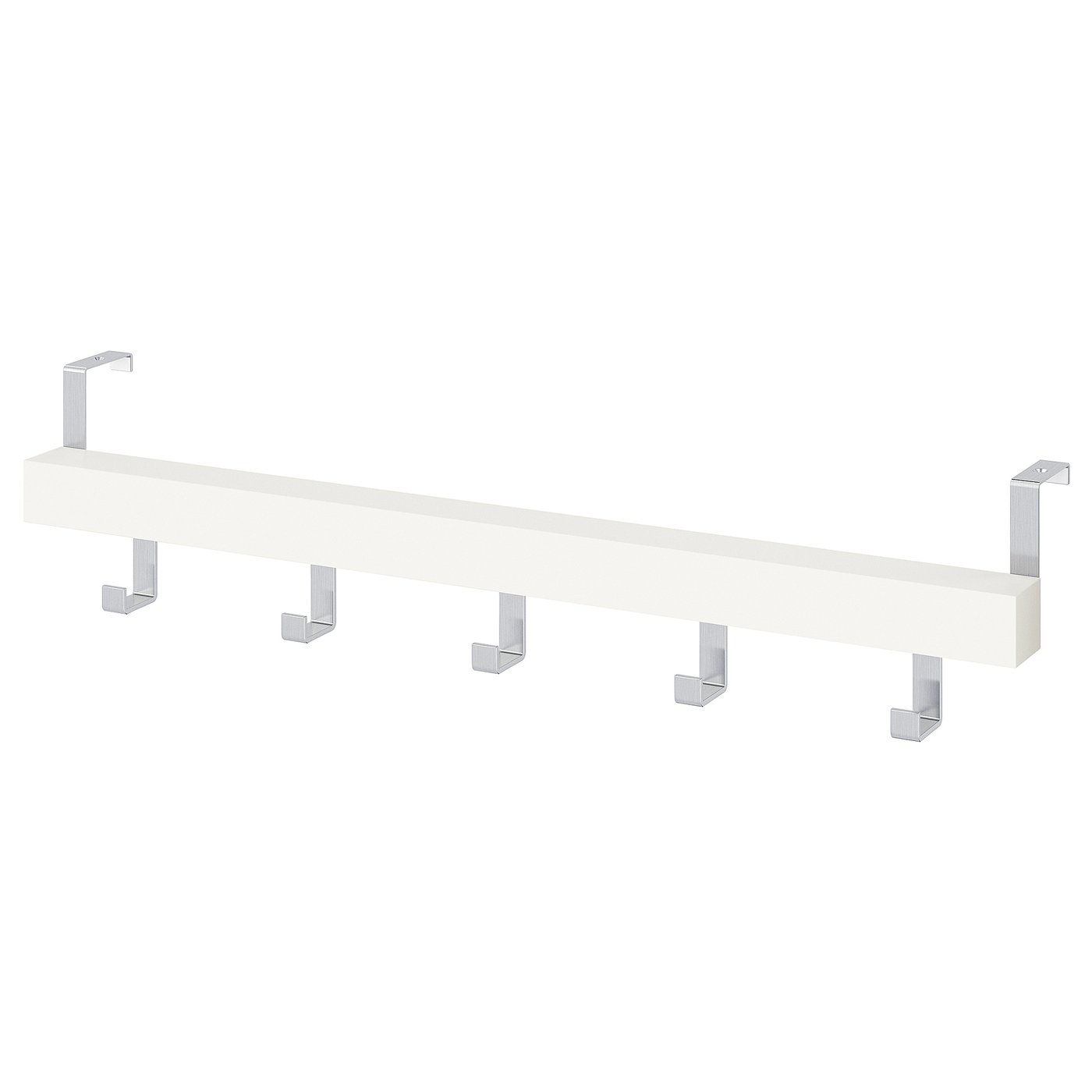 Tjusig Wall/door Rack With Knobs - White 60 Cm (23 ½ ")