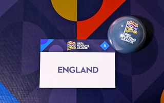 England's card for the UEFA Nations League draw