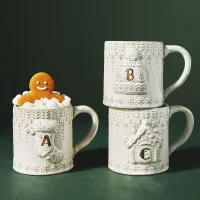 13. Snowcap Reactive -Glazed Monogram Mug: View at Anthropologie&nbsp;