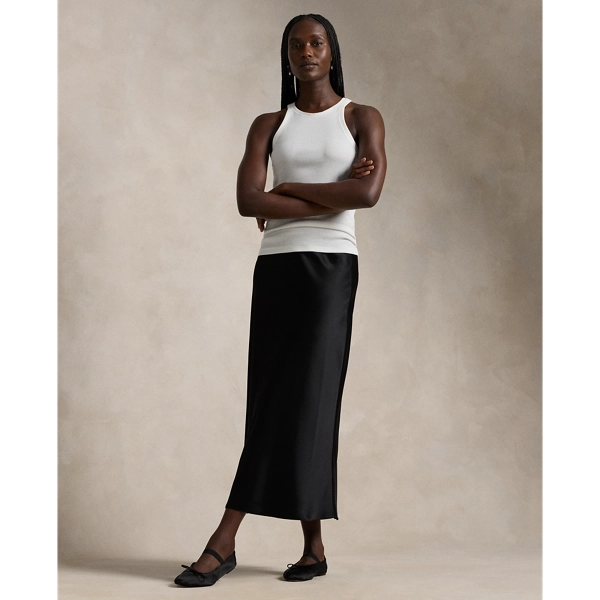 ralph lauren, Double-Faced Satin Skirt