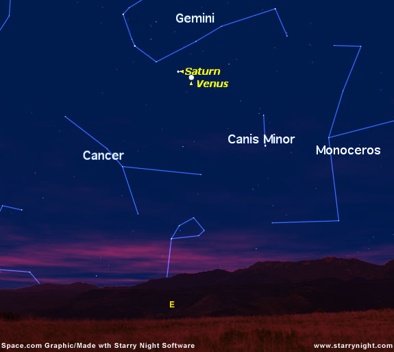 Morning Planets: Saturn and Venus to Converge