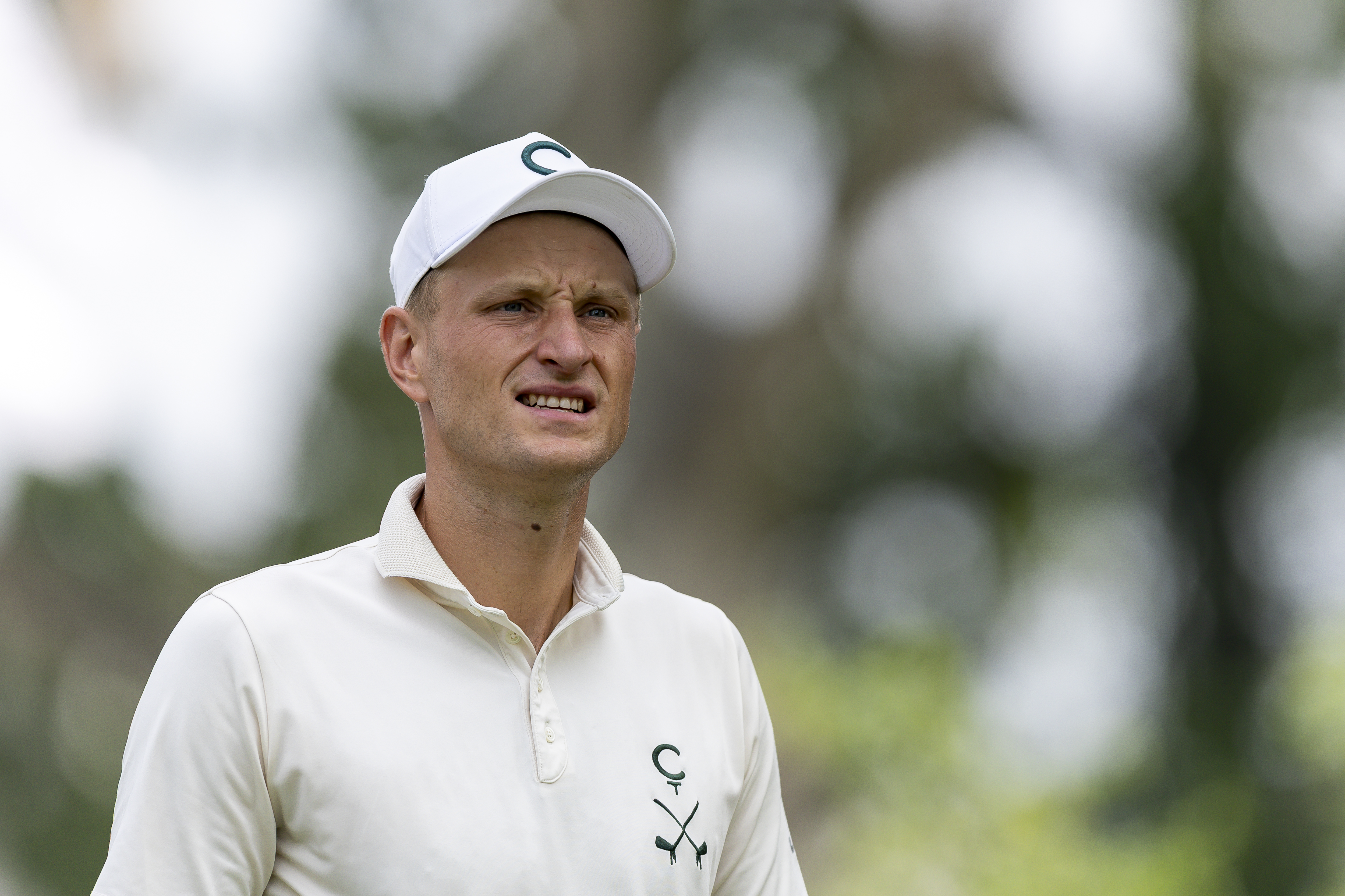 Adrian Meronk walking during the Hong Kong Open