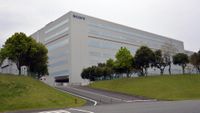 FXWPDB Kumamoto, Japan. 18th Apr, 2016. Sony's semiconductor factory stands at Kikuyo town in Kumamoto prefecture on Monday, April 18, 2016. The factory suspended their manufacturing after massive earthquakes attacked Japan's southern island of Kyushu. &copy; Yoshio Tsunoda/AFLO/Alamy Live News