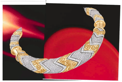 A diamond necklace