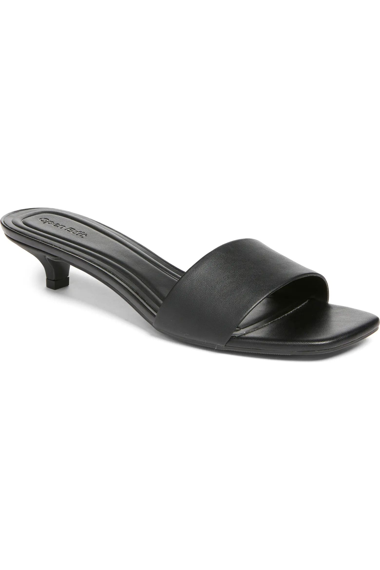 Open Edit, Tanner Kitten Heel Slide Sandal