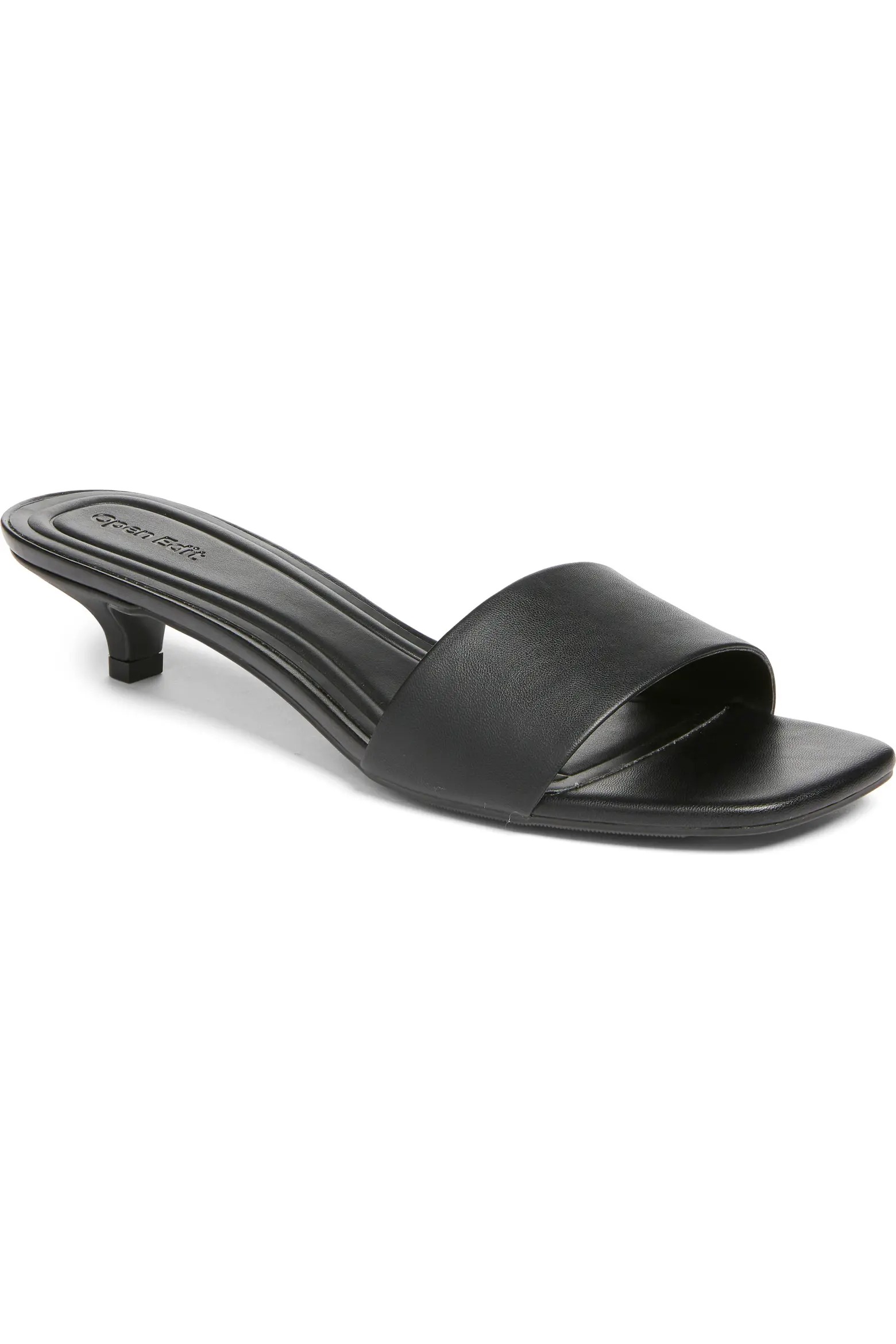 Open Edit, Tanner Kitten Heel Slide Sandal
