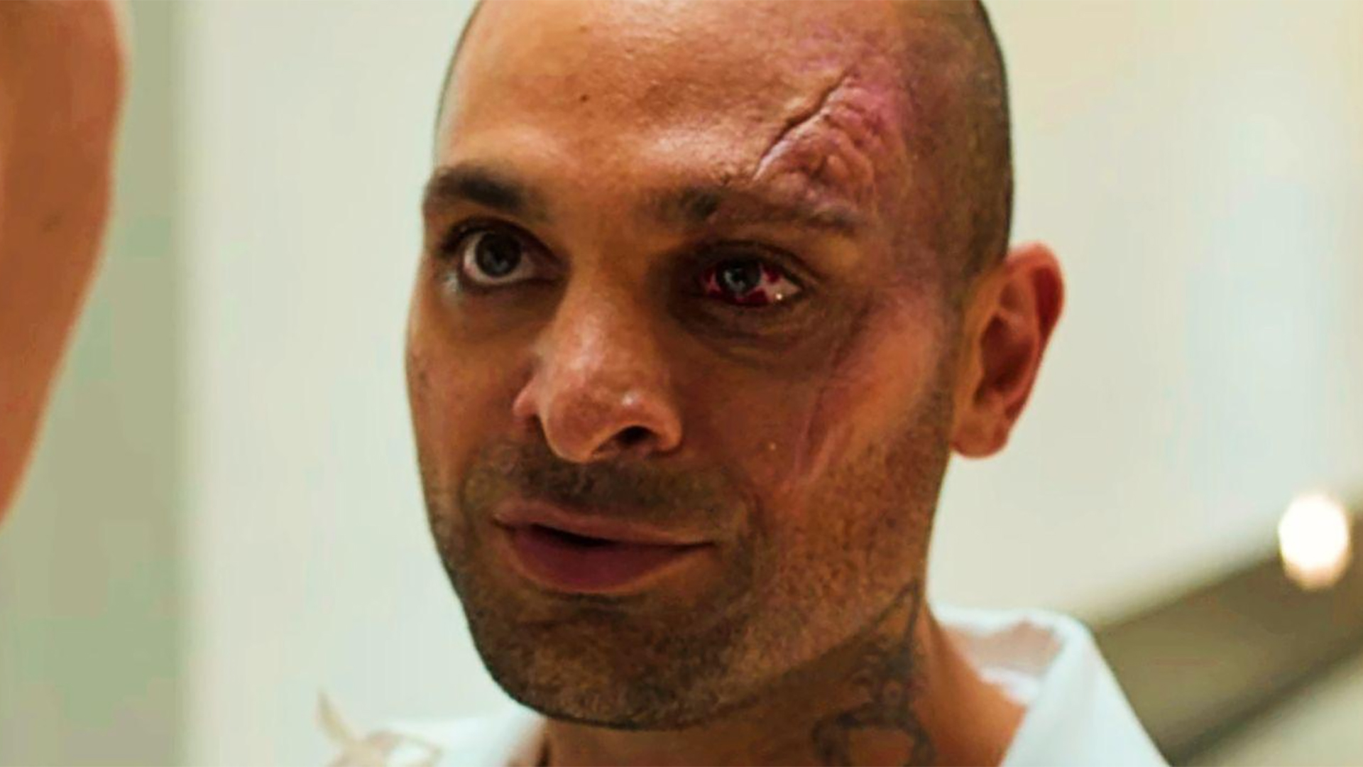 Michael Mando as the Scorpion in Spider-Man: Homecoming