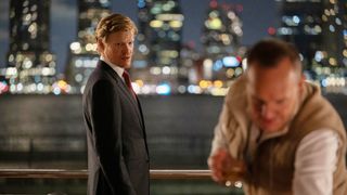 Jesse Plemons as Roger Carlson and Clark Gregg as Robert Morris in "Zero Day"