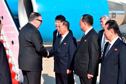 North Korean officials meet Mike Pompeo.