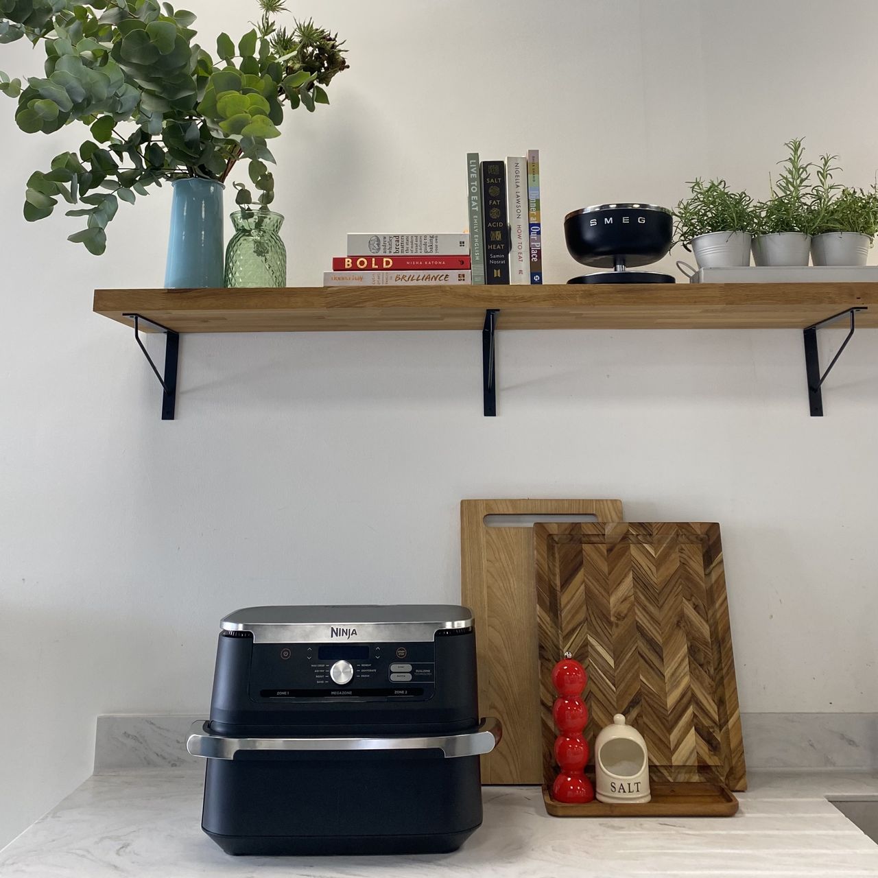 Testing Ninja air fryer at the test facility