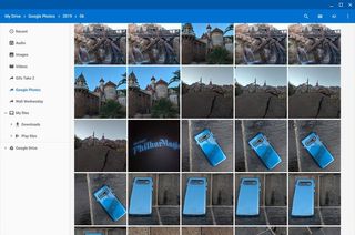 Google Photos in Files app via Google Drive