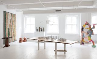 Installation view of ‘Designing Women II: Masters, Mavericks and Mavens’ with Egg Collective’s dining table taking centre stage