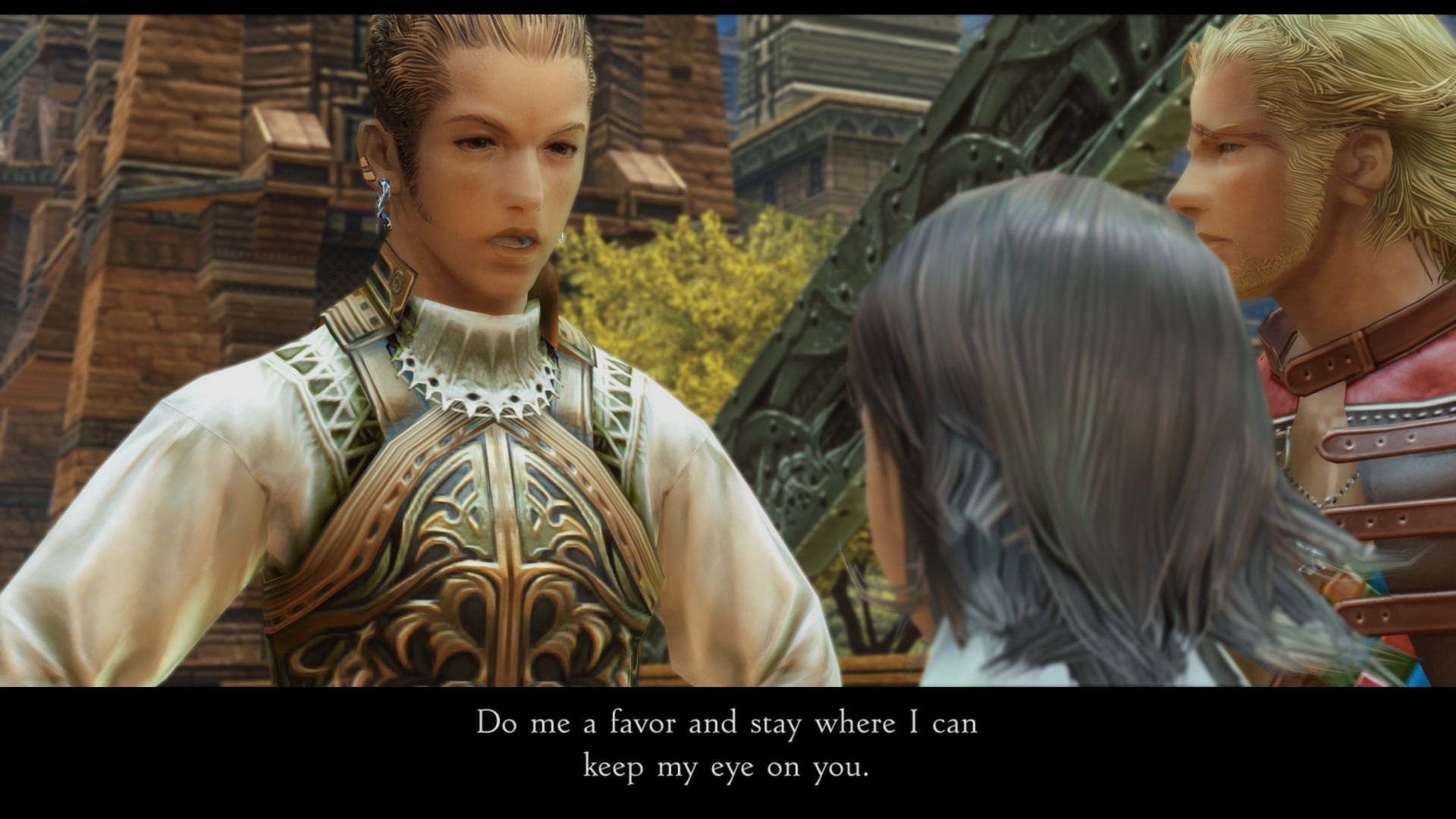 Balthier talks to Larsa in Final Fantasy 12