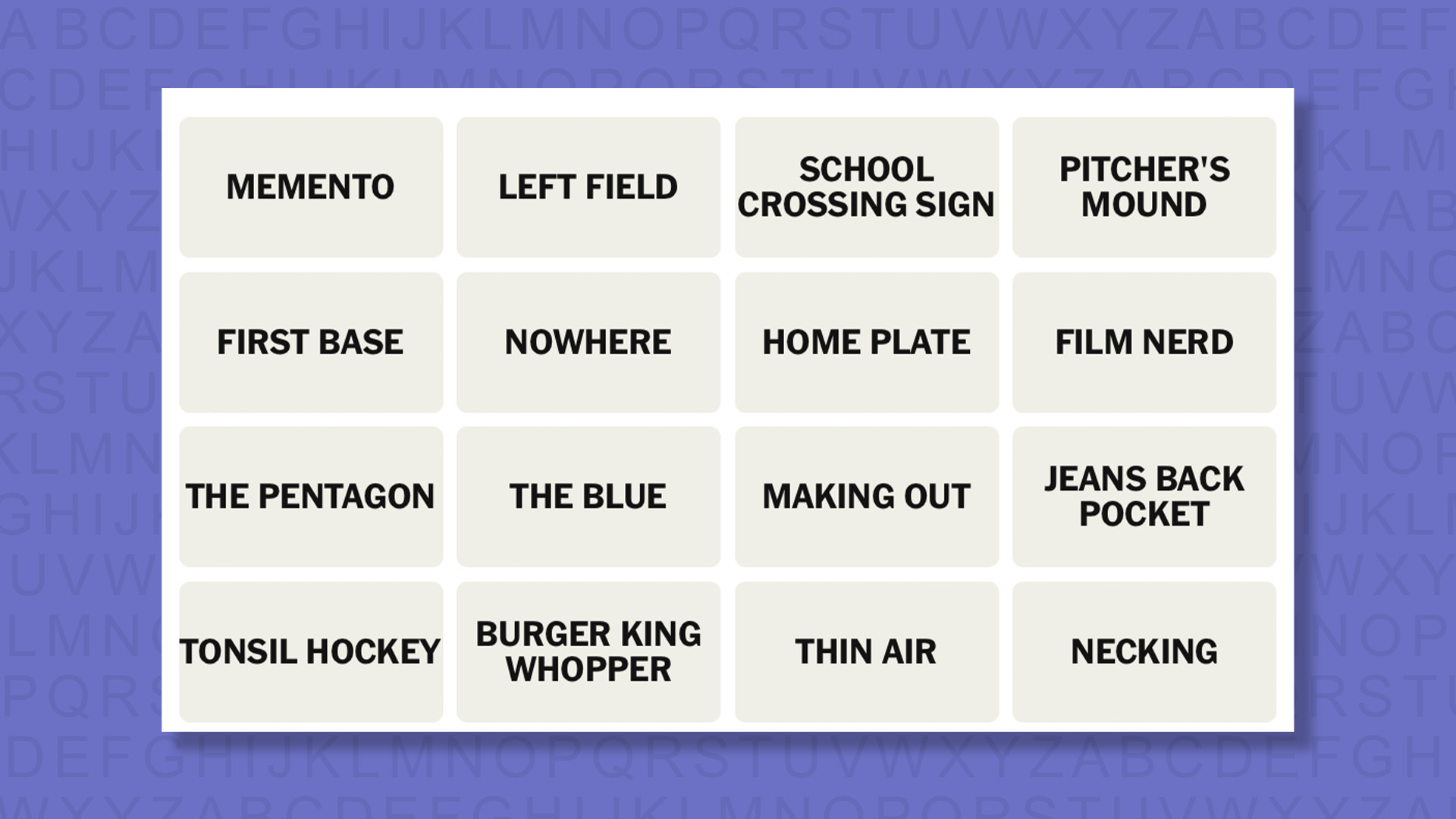 NYT Connections hints for game 1062 on a purple background