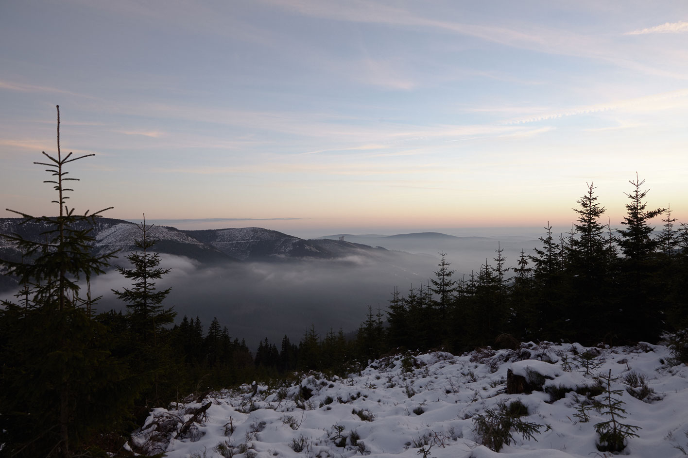 Scenery outside the mountain tower
