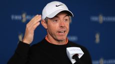 Rory McIlroy speaks during his pre-Players Championship press conference