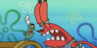 Mr. Krabs and Plankton in "Friend or Foe" on Spongebob Squarepants.